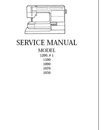 Husqvarna Viking 1200, # 1, 1100, 1090, 1070, 1050 service manual